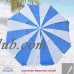 8 ft Premium Heavy Duty Beach Umbrella with Fiberglass Ribs and UPF 100+   